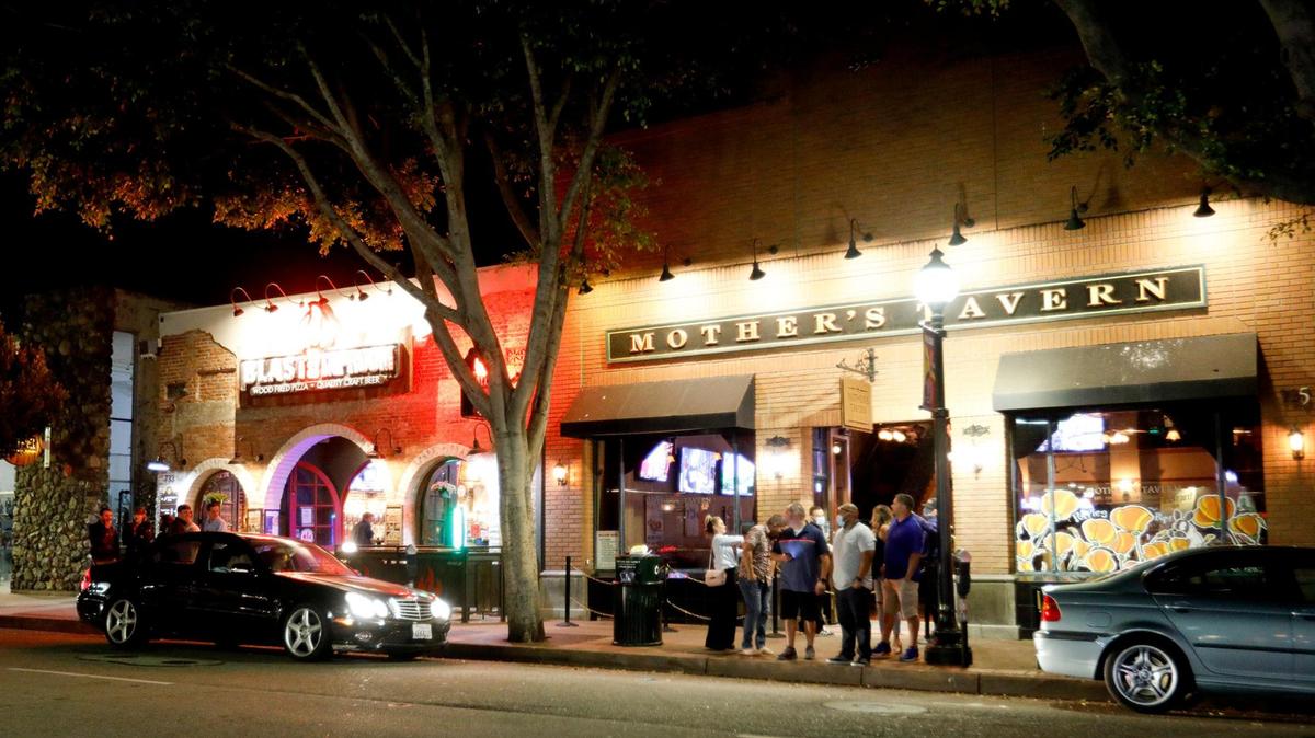 This was the scene in downtown SLO when bars reopened last month. The city has issued an order closing bars over July 4 weekend.