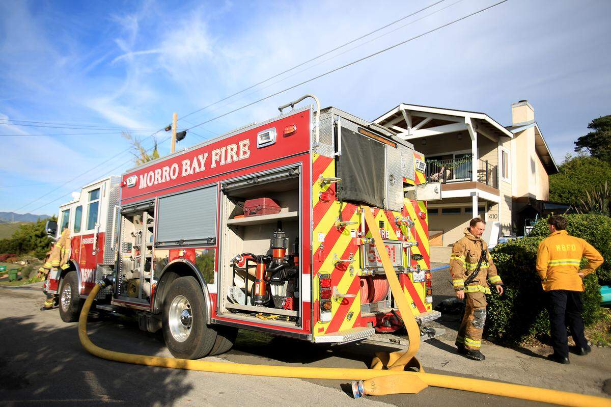 The Morro Bay Fire Department rescued a woman from a house fire on Dec. 4, 2025.