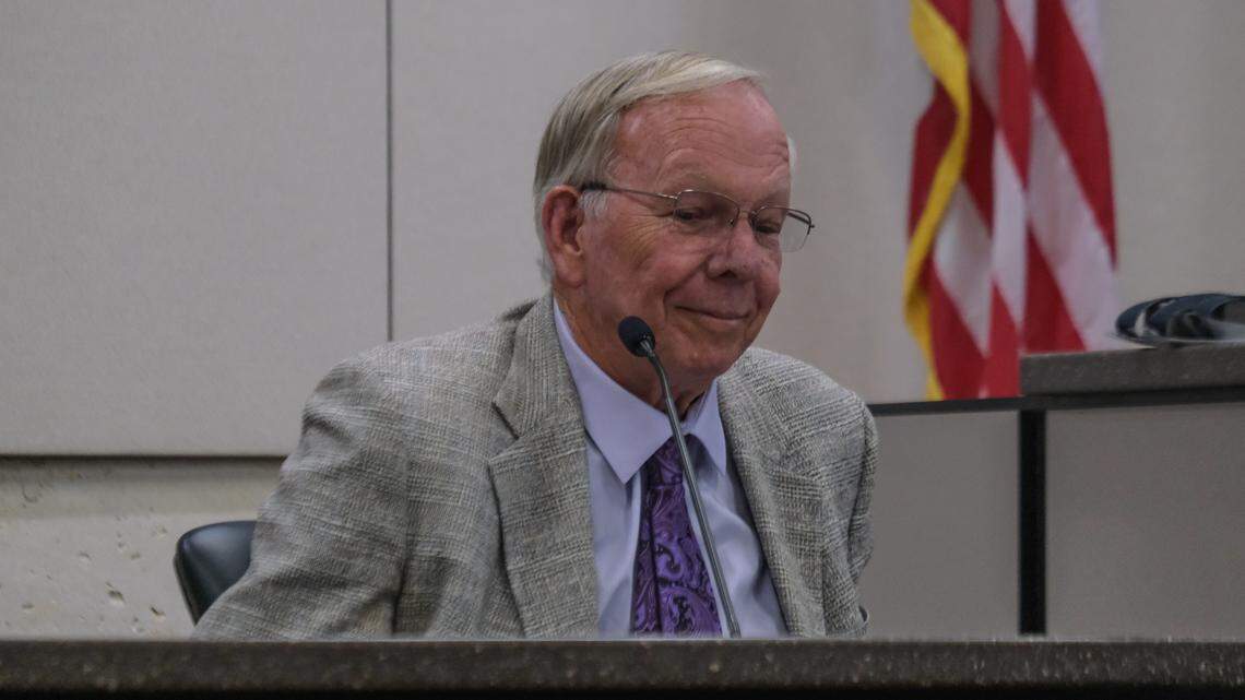 Stan Smart, Kristin Smart’s father, testifies during Paul Flores’ restitution hearing in Monterey County Superior Court on June 12, 2024. In October 2022, Flores was convicted of murdering Kristin Smart.