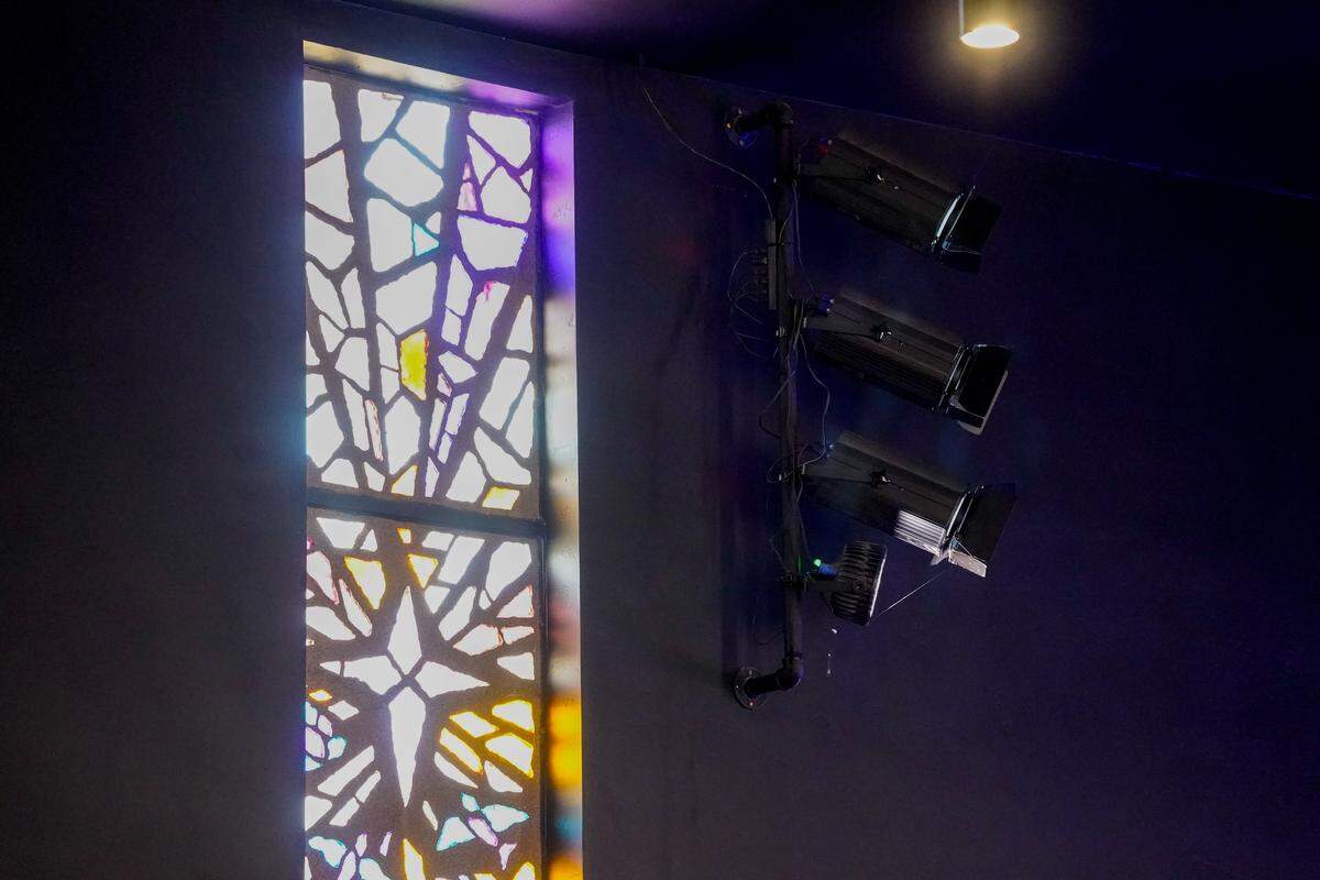 Active Church members attend a service on Sunday, Aug. 3, 2025.