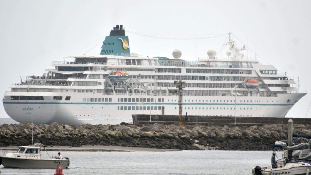 The Amadea was the last cruise ship to visit Santa Barbara — on March 4, 2020. City officials announced Monday, Aug. 30, 2021, that cruise ship visits to the city will remain suspended until next year due to the surge of COVID-19 cases.