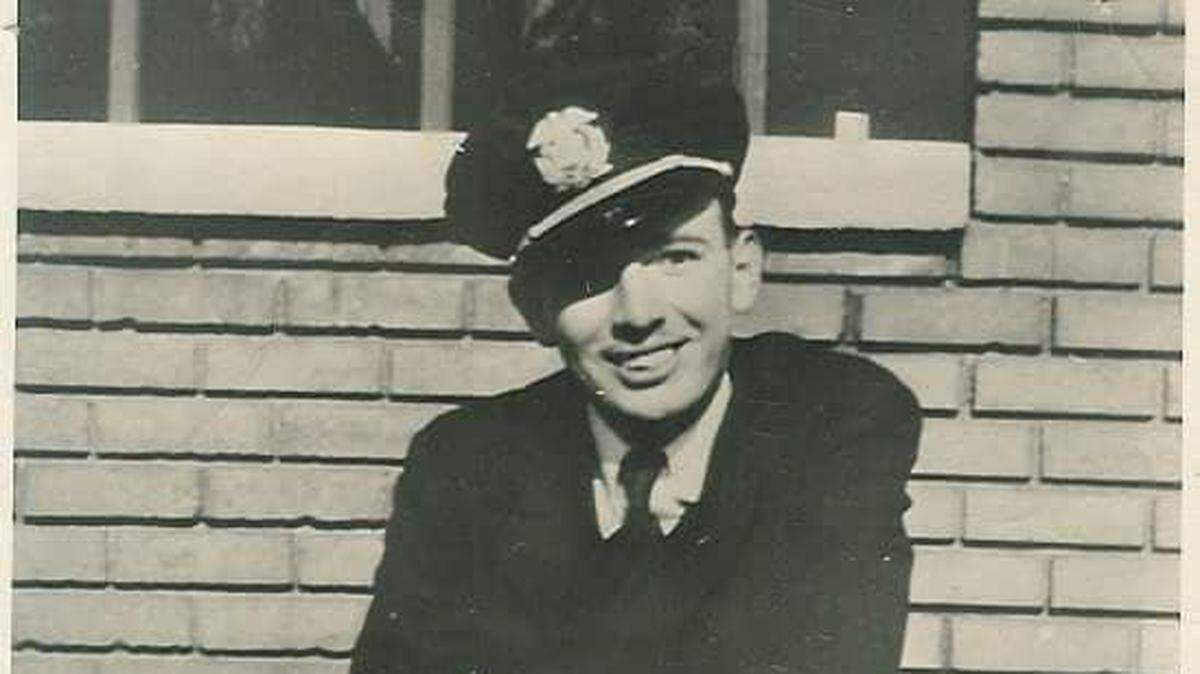 World War II veteran Richard Tanner, the late husband of columnist Kathe Tanner, proudly wore the uniform of the U.S. Merchant Marines during his wartime service as a shipboard radio officer.