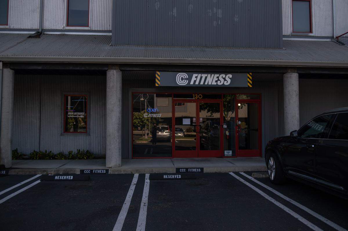 A hidden camera was found in a bathroom at CCC Fitness in San Luis Obispo. The 24-hour gym was closed on Aug. 31, 2023.