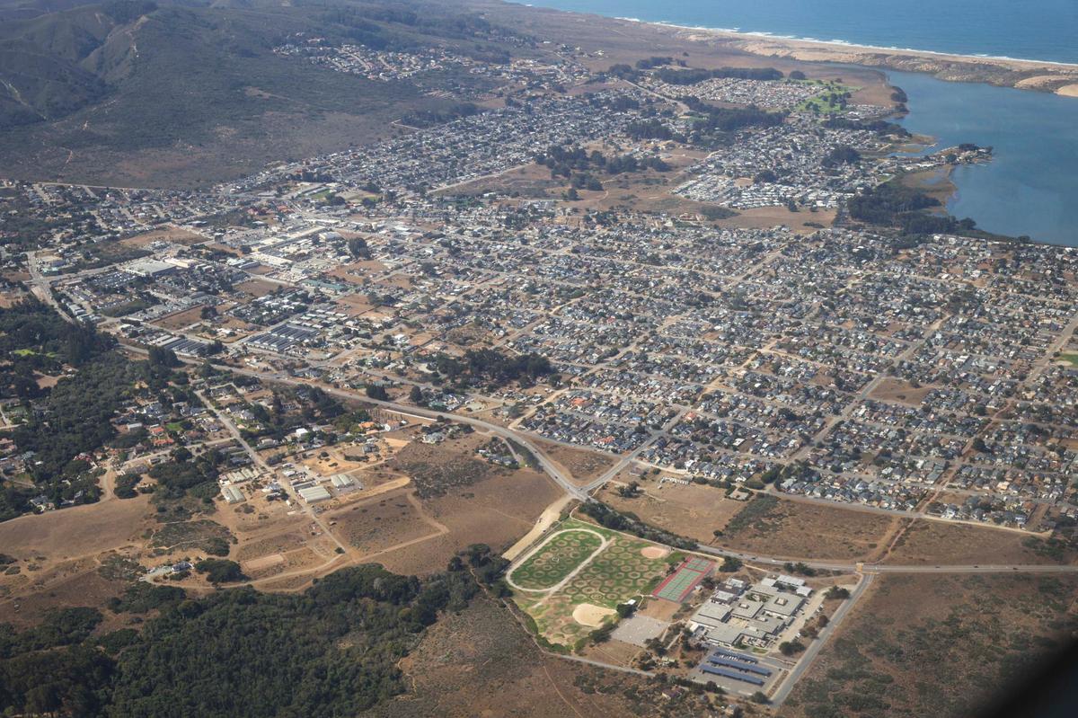 A view of Los Osos with Los Osos Middle School at the lower right of the photo.