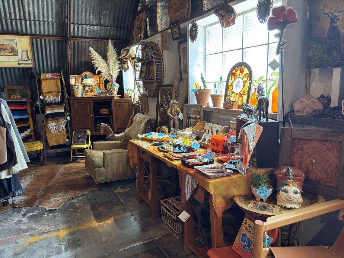 Unique gifts, plants, hats, stickers and patches are carefully curated for a unique experience at The Giddy Up in Santa Margarita.
