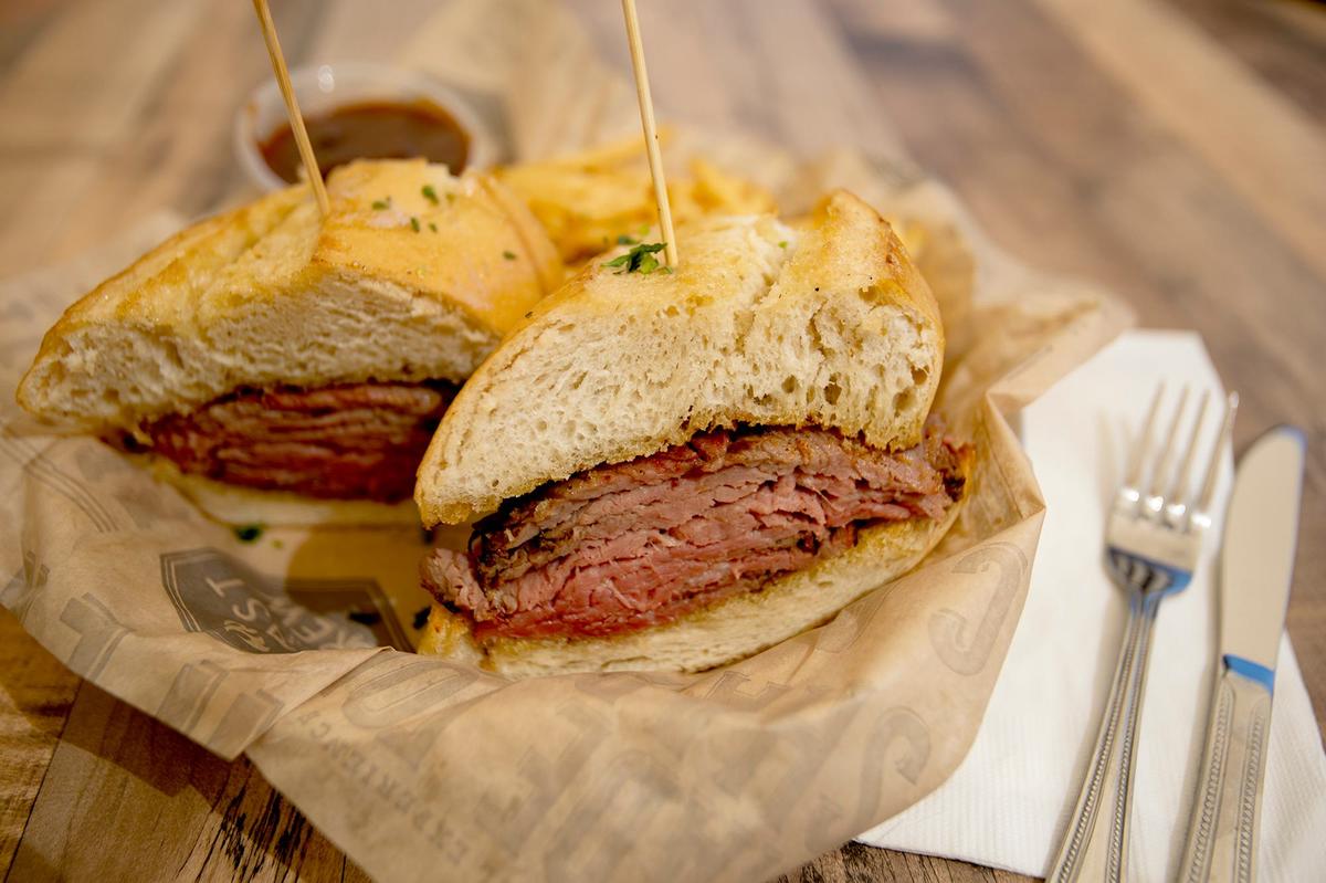 A new Blast & Brew location opened on Friday, April 5, 2024, in Atascadero. Blast & Brew’s tri-tip sandwich with fries.