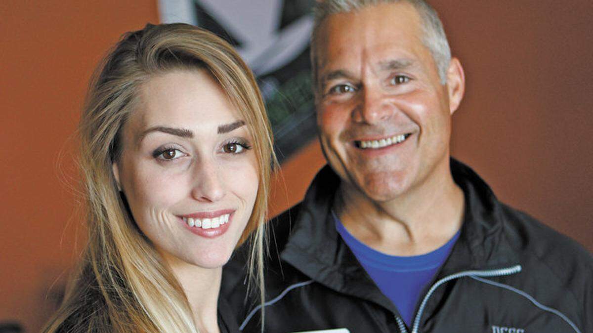 Kelsey Hunt and Gene Gomez both work at Kennedy Club Fitness.