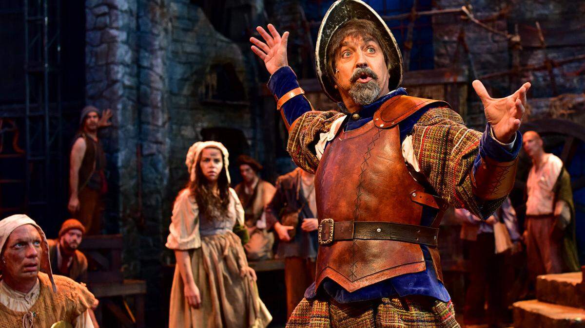 David Studwell stars as Don Quixote in PCPA-Pacific Conservatory Theatre's production of "Man of La Mancha," playing through Aug. 16 at the Solvang Festival Theater.