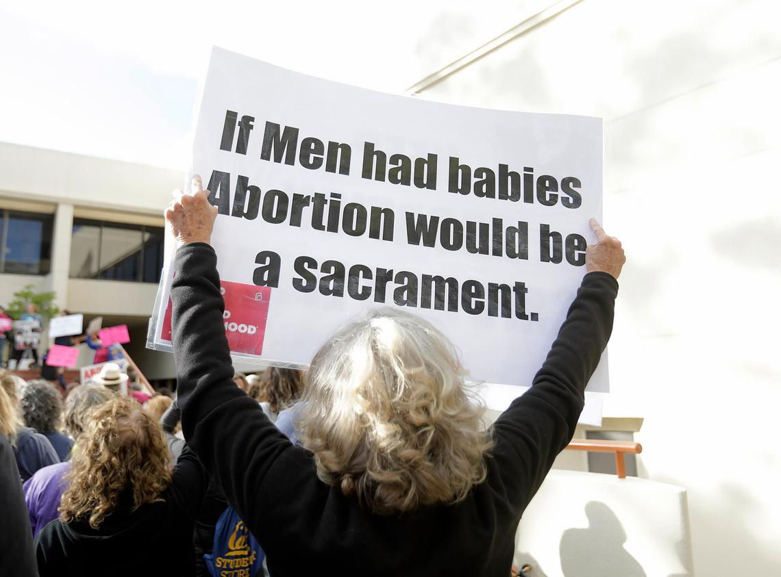 Hundreds gathered in downtown San Luis Obispo on Tuesday evening to demand a stop to laws that restrict or ban a woman’s right to have an abortion. The “Stop the Bans” rally was art of a nationwide movement hosted locally by Women’s March SLO.