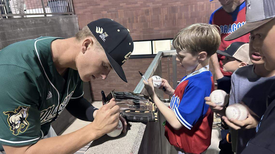 Cal Poly ballplayer is back home, starring at the park where he was once a fan