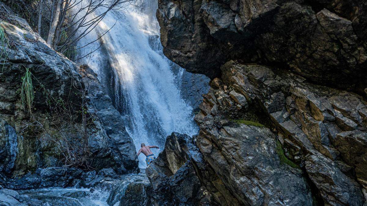 Salmon Creek Falls along the Big Sur coast.