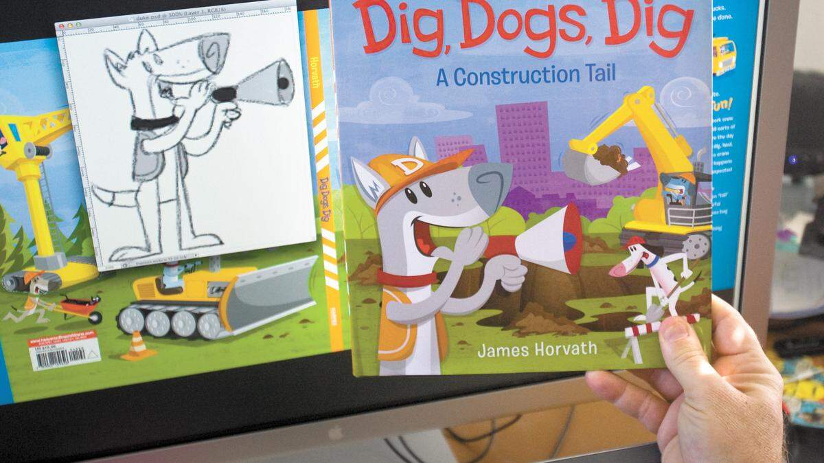 James Horvath has a three-book contract with HarperCollins and his first, ‘Dig, Dogs, Dig,' is now in print.