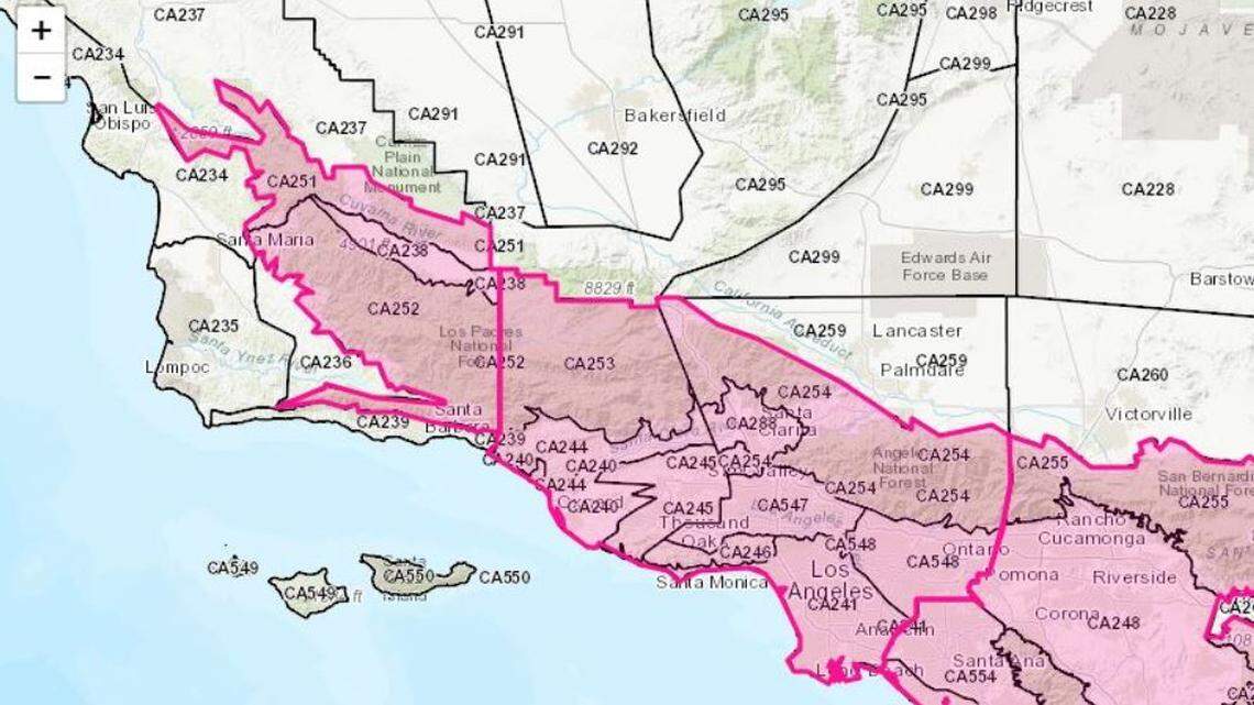 The National Weather Service has issued a red flag warning for a swath of Southern California that includes the mountains of San Luis Obispo County. The warning will go into effect at 9 a.m. Monday.