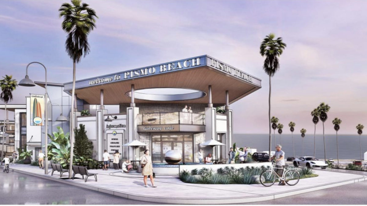 Developer Coastal Community Builders is looking to get the Pismo Beach Planning Commission’s approval for a new mixed-use “gateway” project at the intersection of Price and Dolliver streets. The project would require the demolition of an existing deserted gas station, around 10 residential units and a century-old building formerly home to the Shell Cafe.