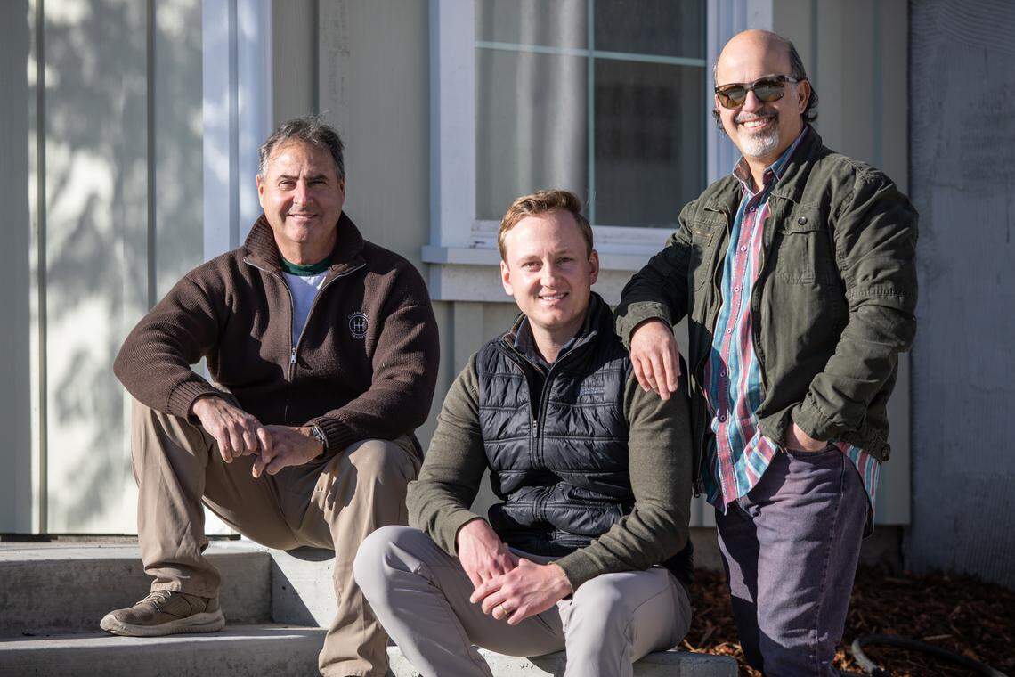 John Ruda, Jordan Knauer and Rami Zarnegar turned a dilapidated property in San Luis Obispo into four new single-family homes with ADUs. Now, they say the city of San Luis Obispo is targeting them with exorbitant affordable housing fees.