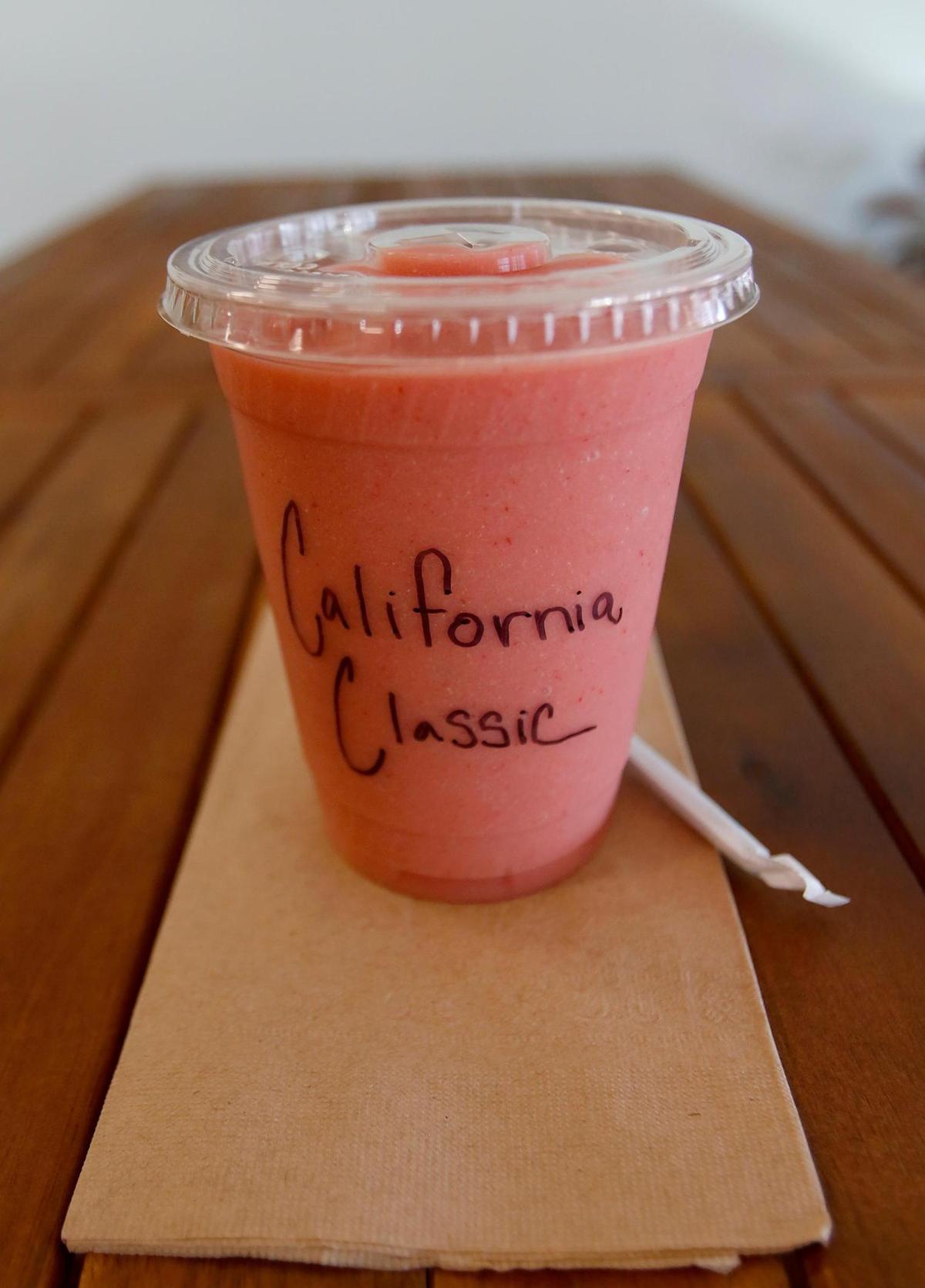 The California Classic smoothie the Mellow Banana is a new health food and smoothie shop that opened in Arroyo Grande on April 1, 2022.