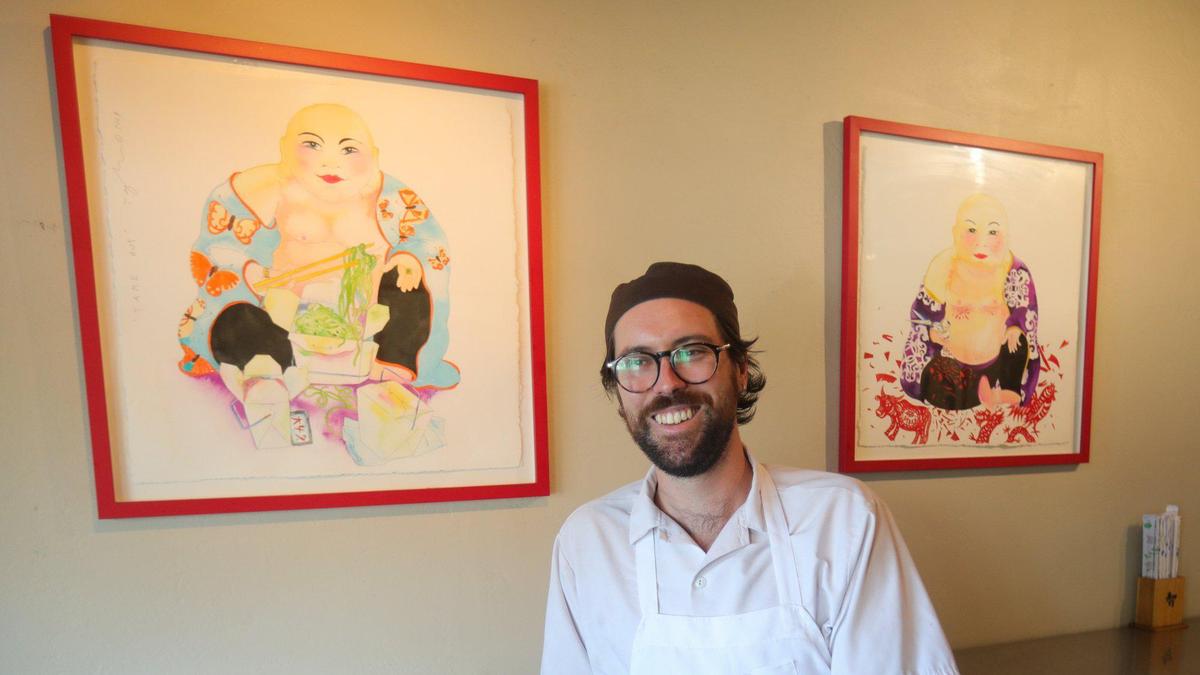 Russell Kwong is the chef at Mee Heng Low at at 815 Palm St., and son of the restaurant’s current owner Paul Kwong. Mee Heng Low, which is close to a century old,  is one of three buildings that remain from the San Luis Obispo’s original Chinatown.