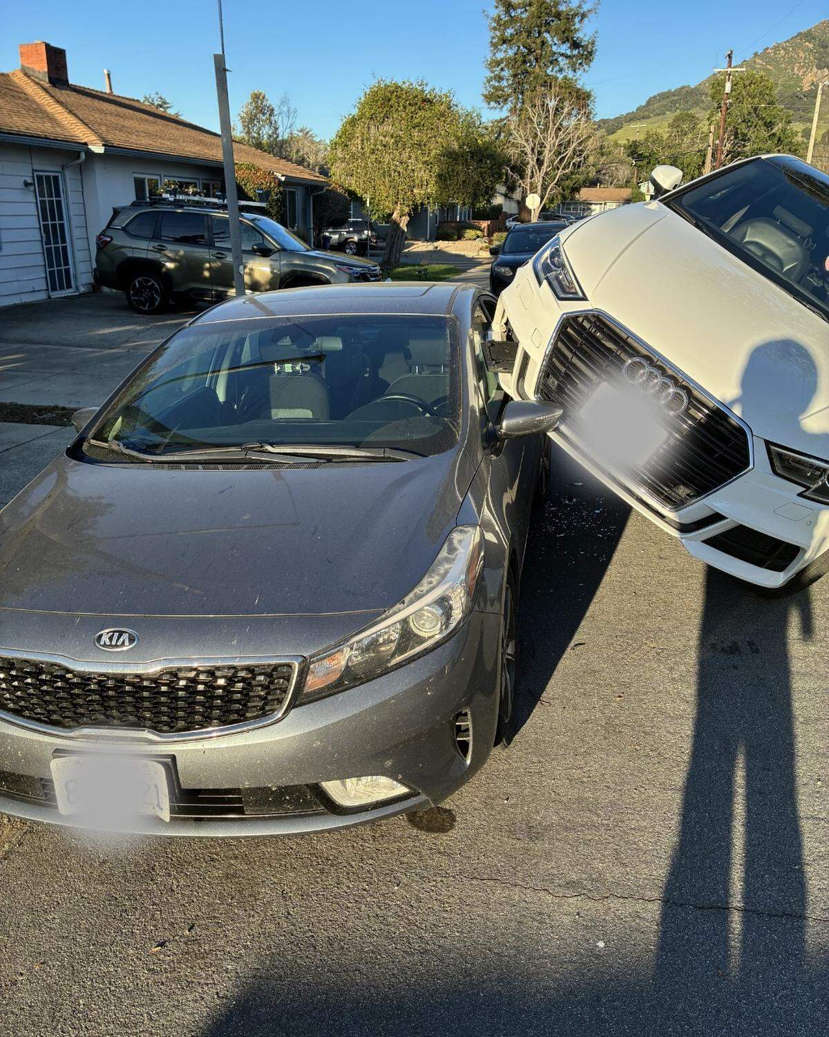 A driver crashed into a parked car on Felton Way on March 11, 2026.