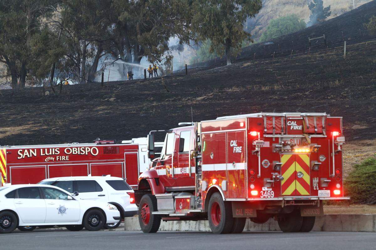 A 50-acre fire on the hill behind Bishop Street in San Luis Obispo caused thousands of households to lose power and forced one neighborhood to evacuate on Tuesday, Aug. 20, 2024.