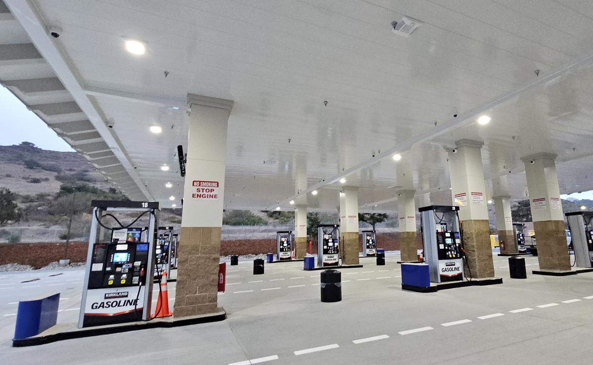 San Luis Obispo’s Costco gas station at Froom Ranch Way reopened on Oct. 31, 2025, after a 67-day closure with 20 new pumps to reduce lines and ease demand for discounted fuel.