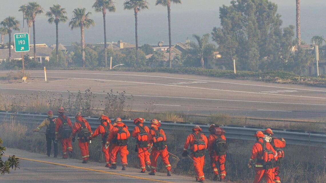 Pismo Beach CA vegetation fire 50% contained, no homes lost | San Luis ...