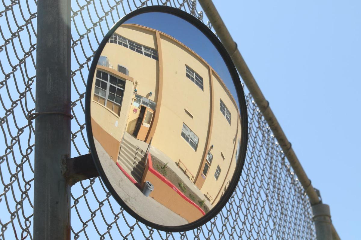East Facility courtyard at California Men’s Colony prison.