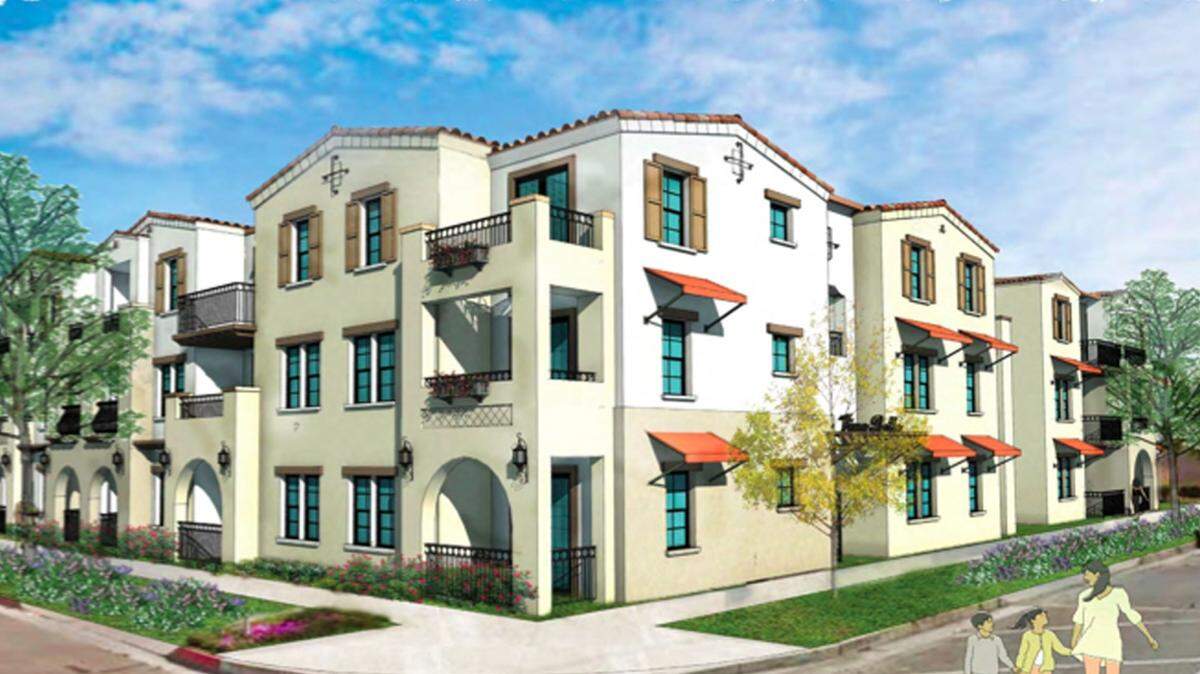 An artist’s rendering shows the three-story, 32-unit apartment building planned at 120 W. Chapel St. in downtown Santa Maria.