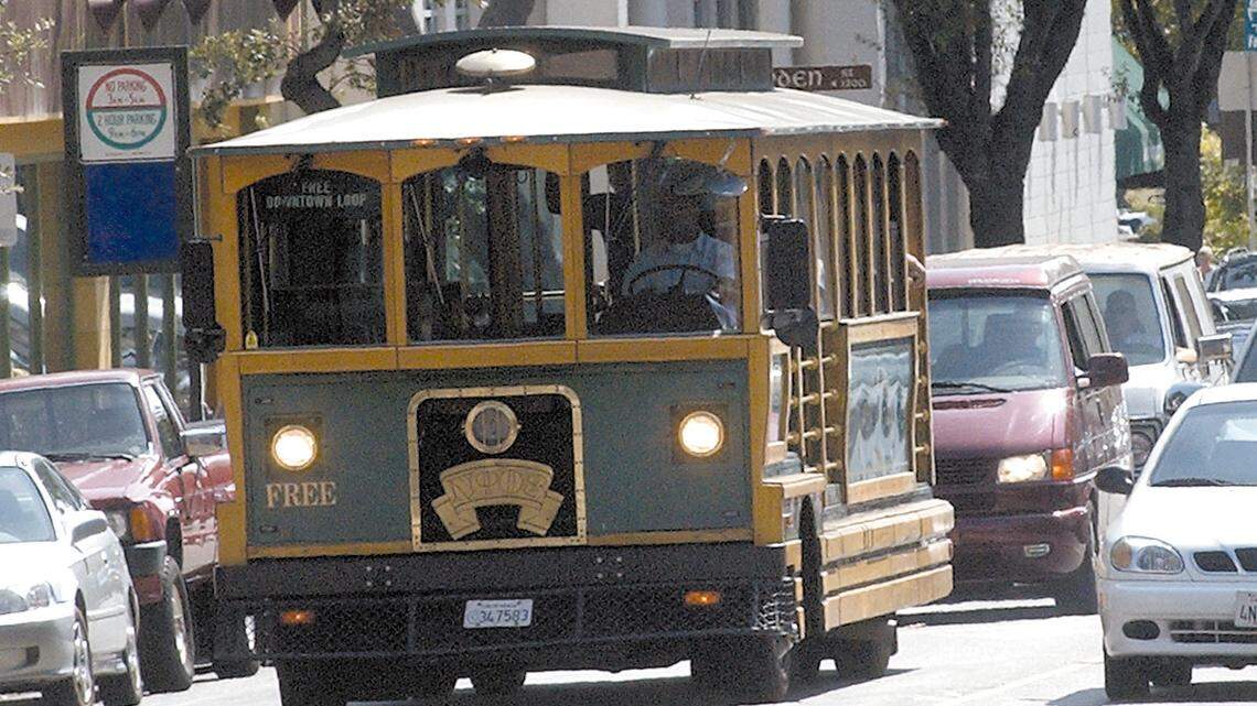Getting around by trolleys and buses