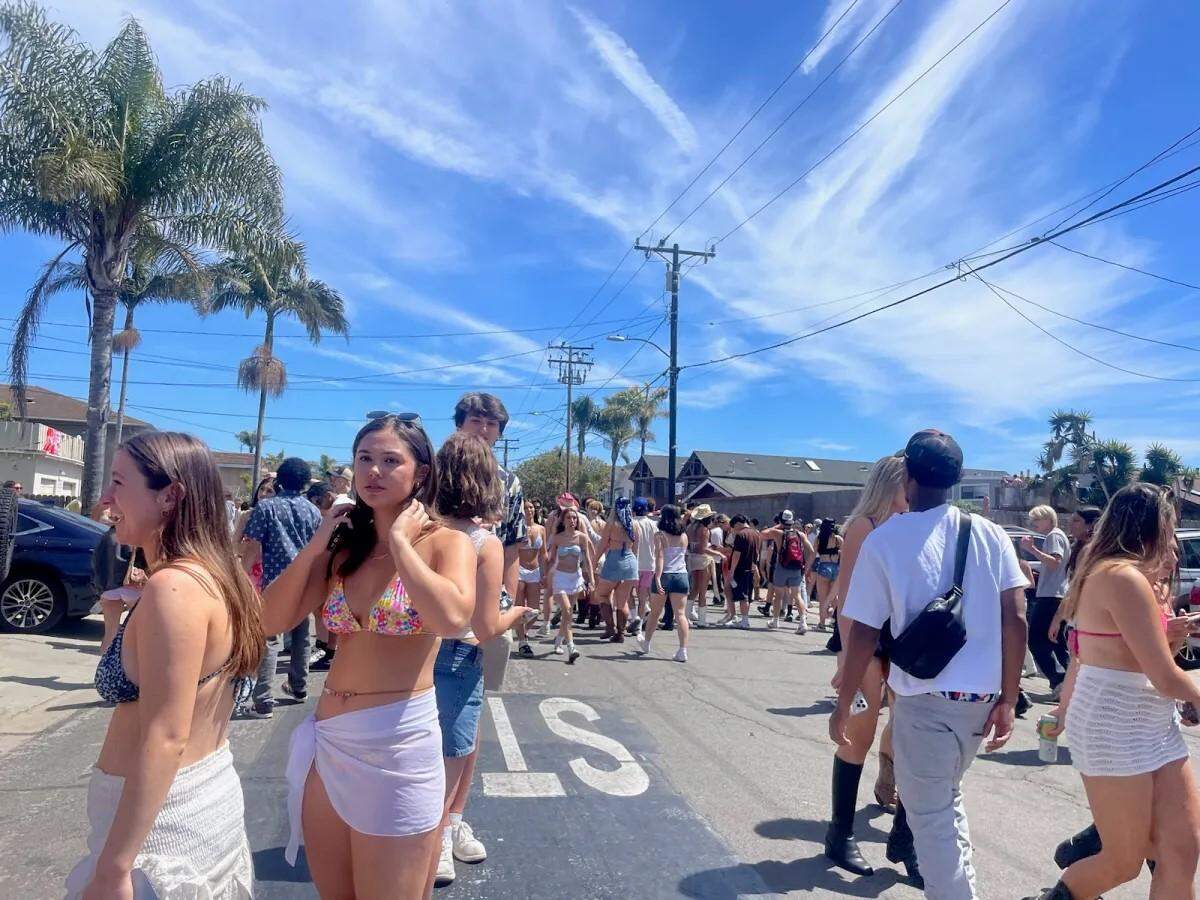 College students took to the streets Saturday, April 5, 2025, to enjoy Deltopia in Isla Vista.