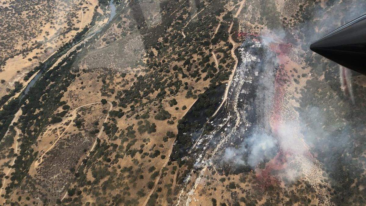 Cal Fire crews are assisting personnel in fighting a 30-acre wildfire on Camp Roberts property.