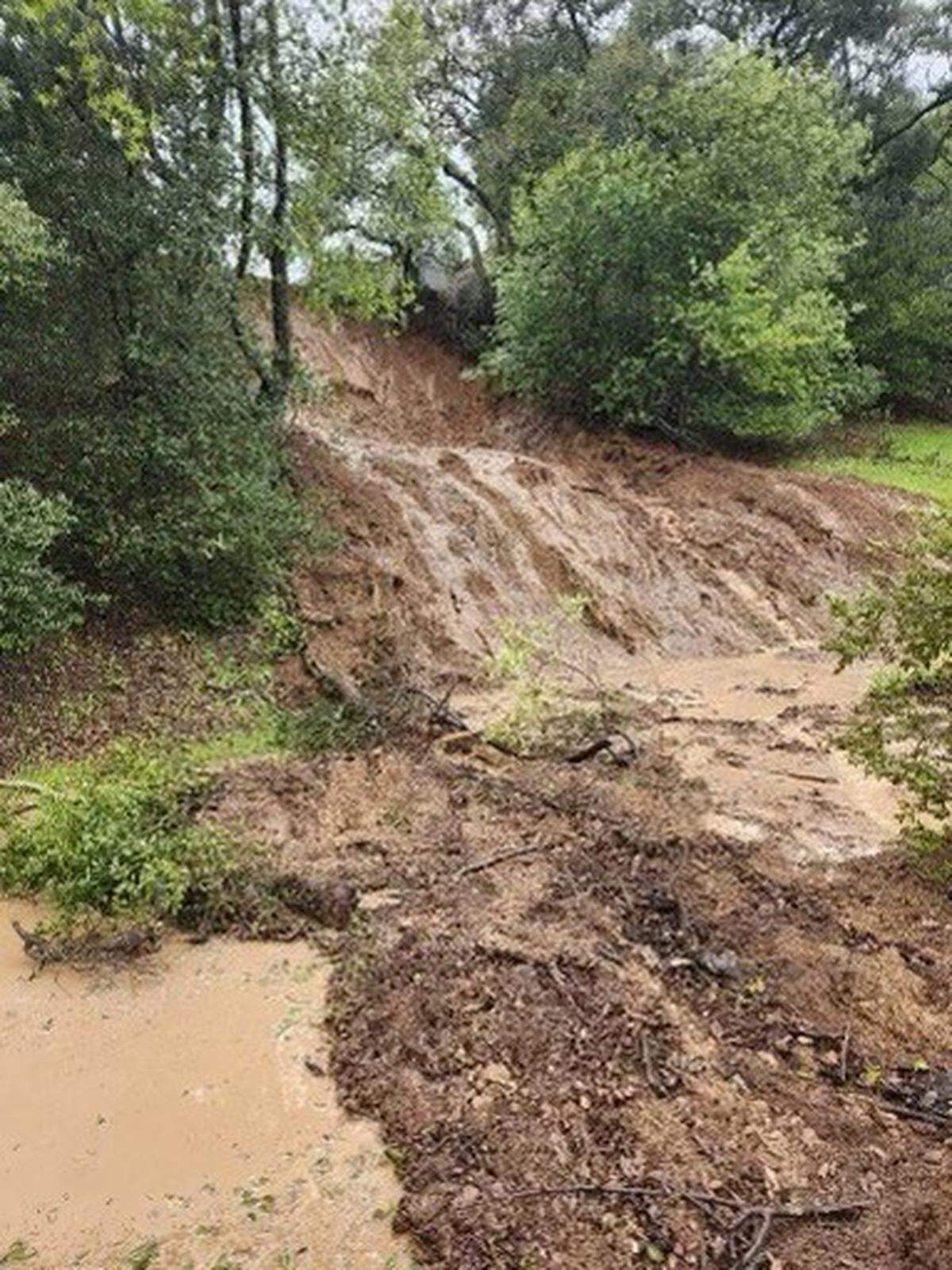 A landslide that happened late on March 10 has closed a portion of Los Altos Road in Atascadero. Residents of the area can still access their homes through alternative routes.