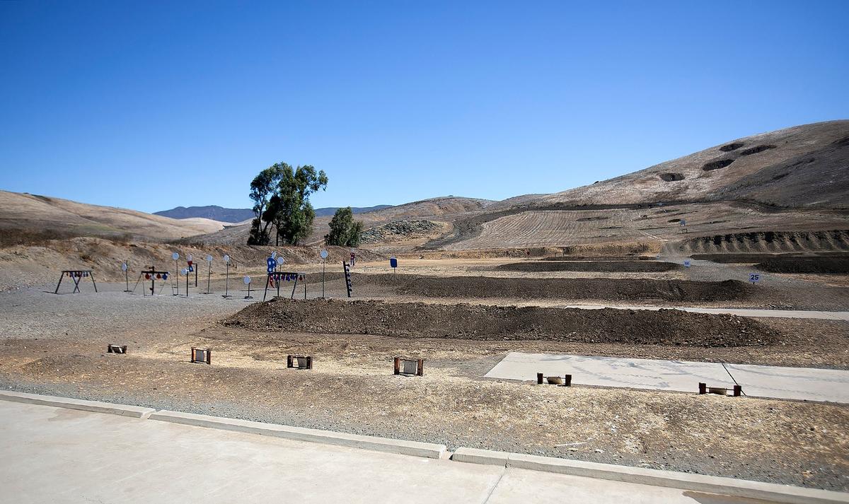 Targets are set up at the pistol and rifle range at San Luis Obispo Sportsmen’s Association on Sept. 4, 2024.