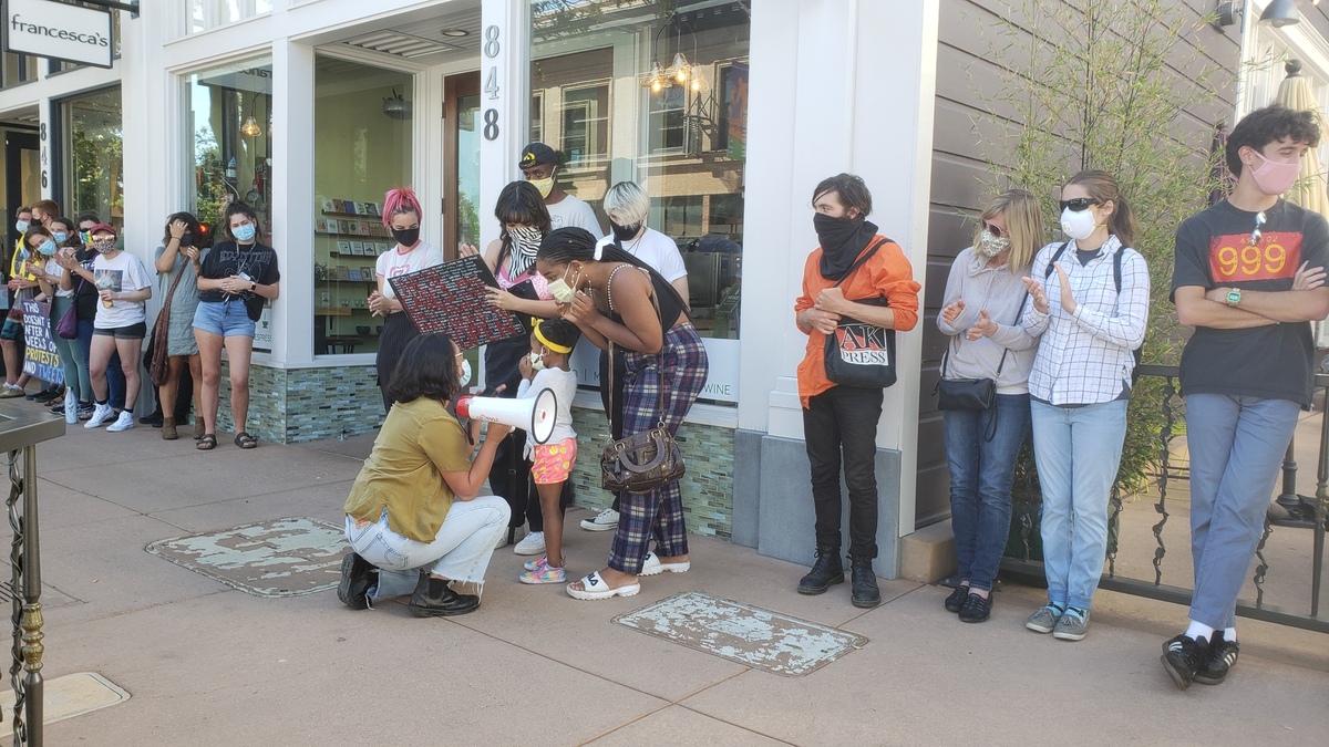 A memorial demonstration was held in downtown San Luis Obispo on Friday afternoon for Marsha P. Johnson, a Black transgender activist who playes a significant part in past LGBTQ rights movements.