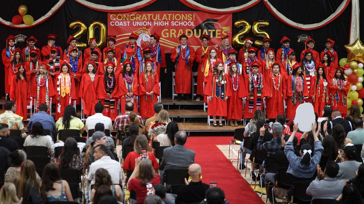 Coast Union High School in Cambria celebrated the accomplishments of 46 graduates on June 4, 2025.
