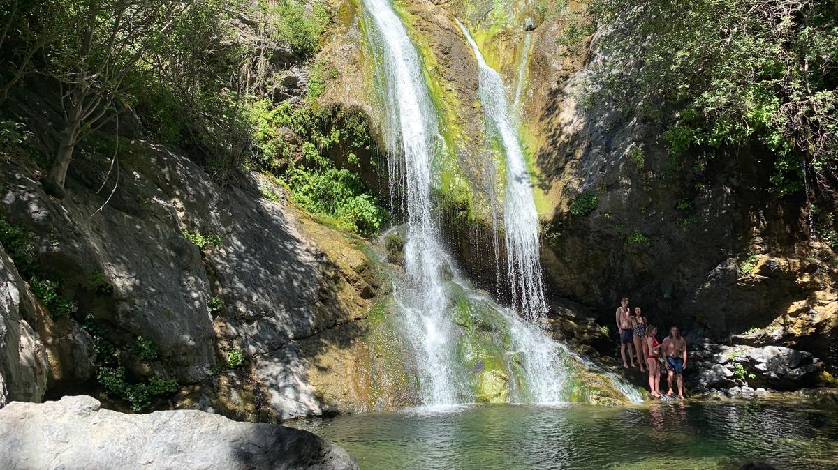 The Salmon Creek Trail to the falls off Highway 1 is a popular hiking spot on the Big Sur coast.
