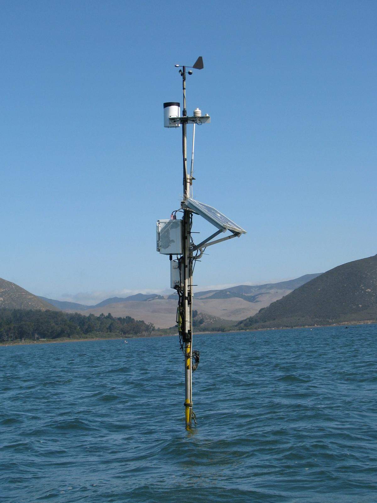 One of the water quality sensors in the Morro Bay estuary.