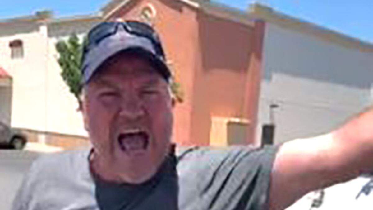 An Atascadero store manager captured video of this customer yelling racial slurs at him.