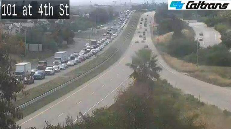 Multi-car pileup slows traffic on Highway 101 in SLO County