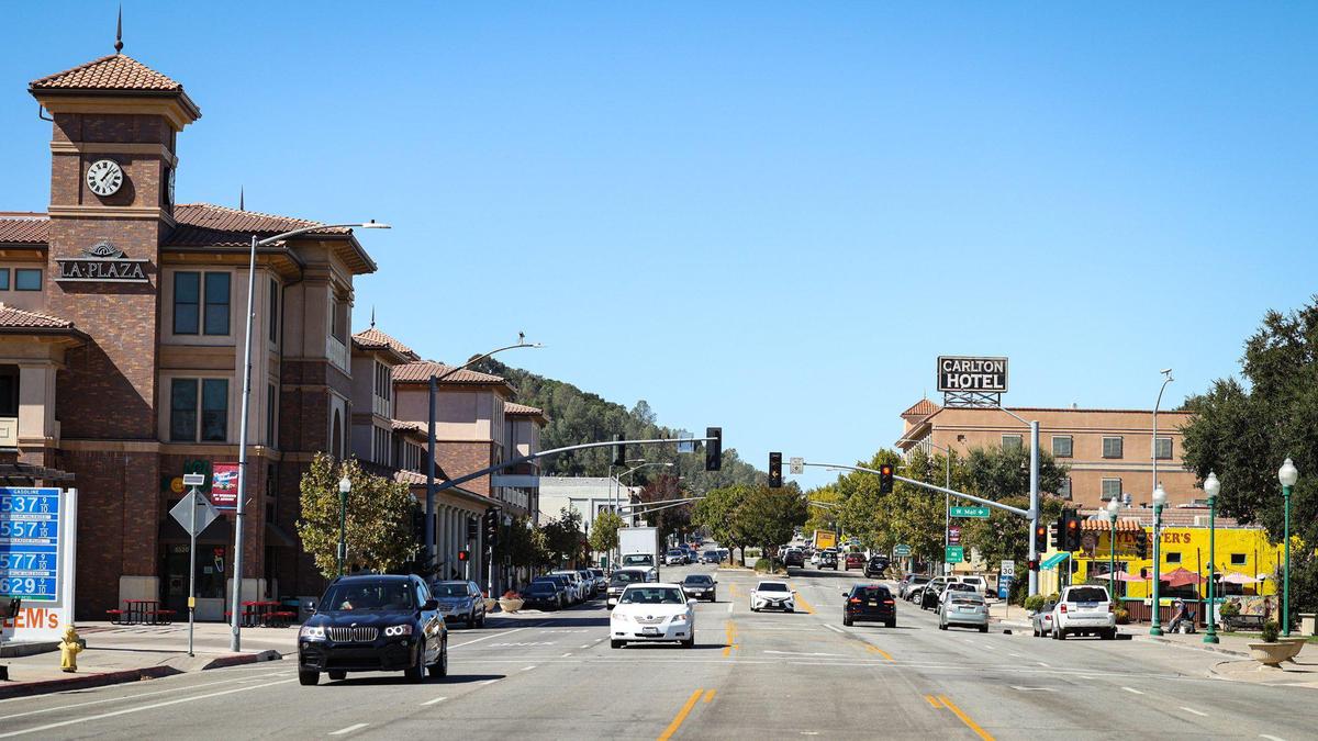 Atascadero will reduce El Camino Real to two lanes downtown, adding a median with angled parking and landscaping that will encourage people to stop and get out of their cars. Construction is slated to start in spring 2024.