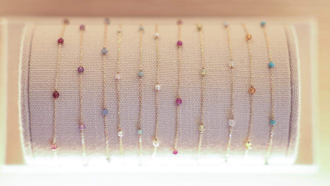 Gorjana, a Laguna Beach-based jewelry brand, is open in downtown San Luis Obispo, seen on April 20, 2026