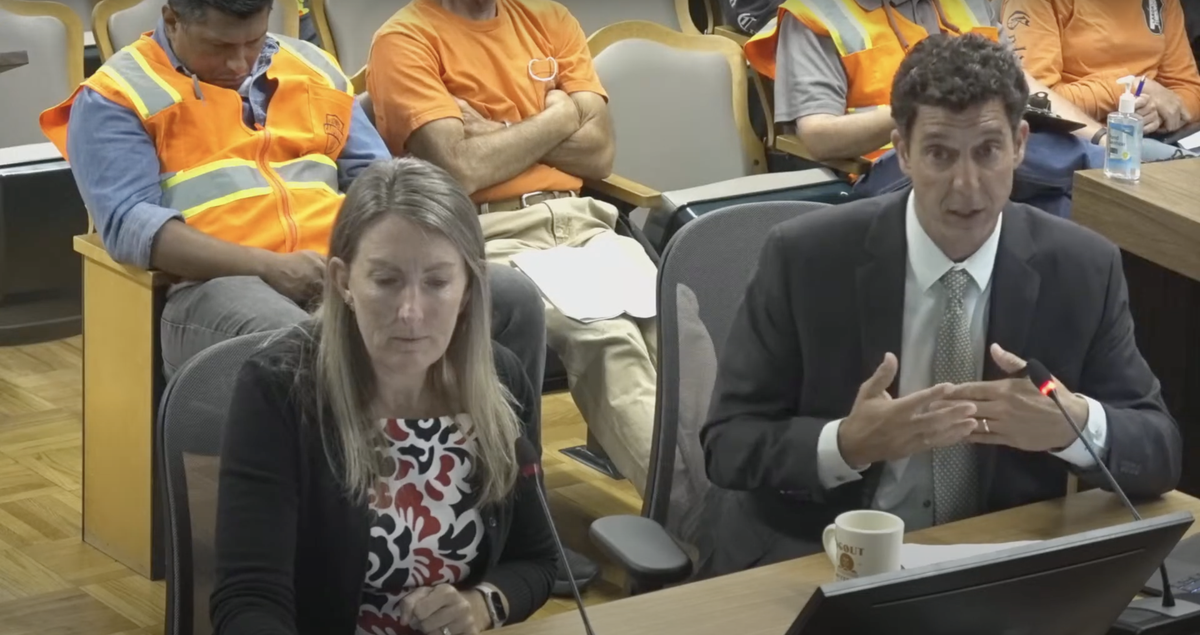 San Luis Obispo Community Development Director Michael Codron speaks to the San Luis Obispo City Council about the updated inclusionary housing ordinance on Tuesday, July 19, 2022.