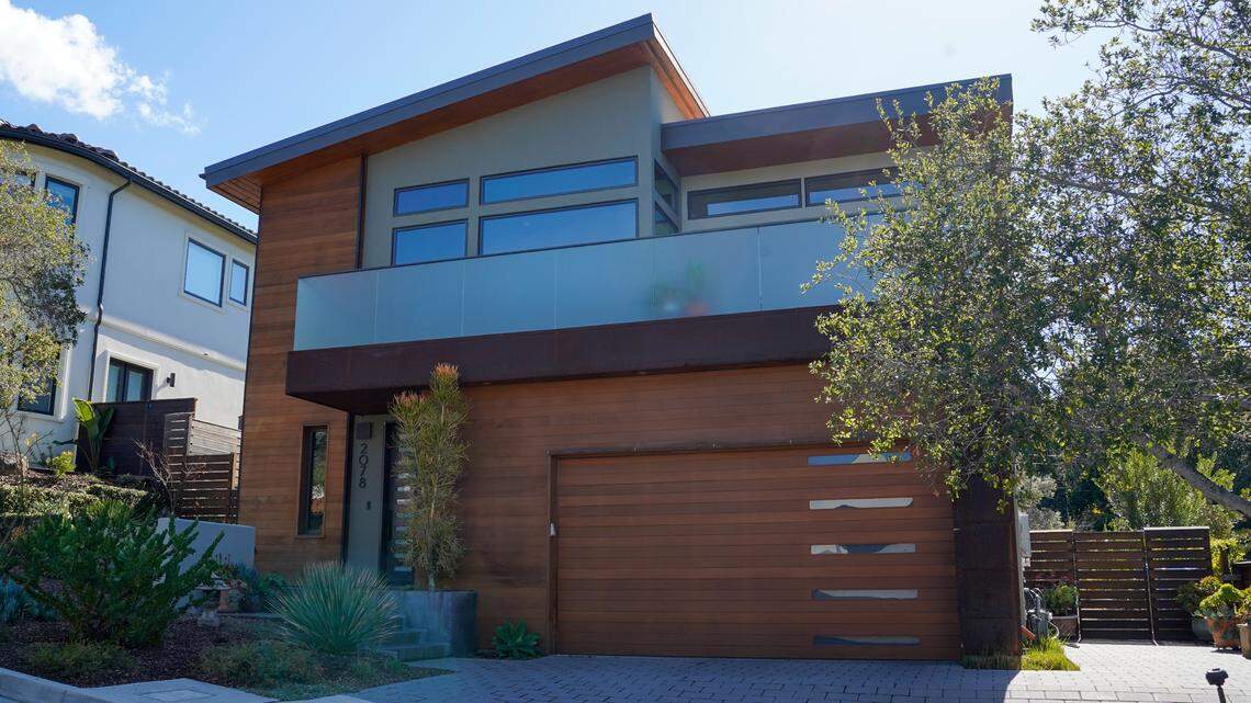 Don Gaede’s property sits at the foot of High School Hill on Feb. 22, 2024. Gaede said his homeowners insurance could rise from around $1,200 a month to more than $5,000 under the FAIR Plan after he was dropped by his insurer.