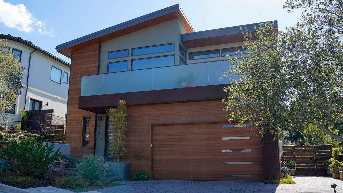 Don Gaede’s property sits at the foot of High School Hill on Feb. 22, 2024. Gaede said his homeowners insurance could rise from around $1,200 a month to more than $5,000 under the FAIR Plan after he was dropped by his insurer.