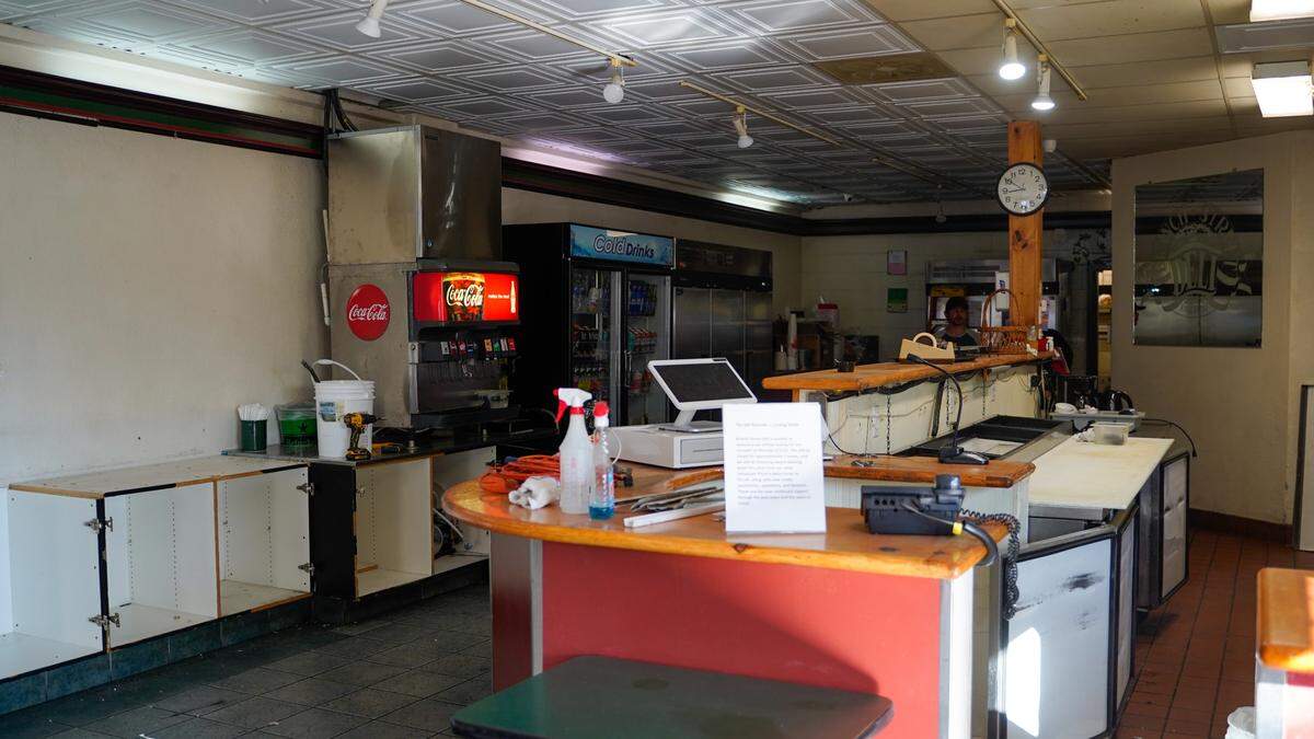 The former interior of the Branch Street Deli, as pictured April 3, 2023. The deli undertook a significant remodel that features the addition of a pizza oven.