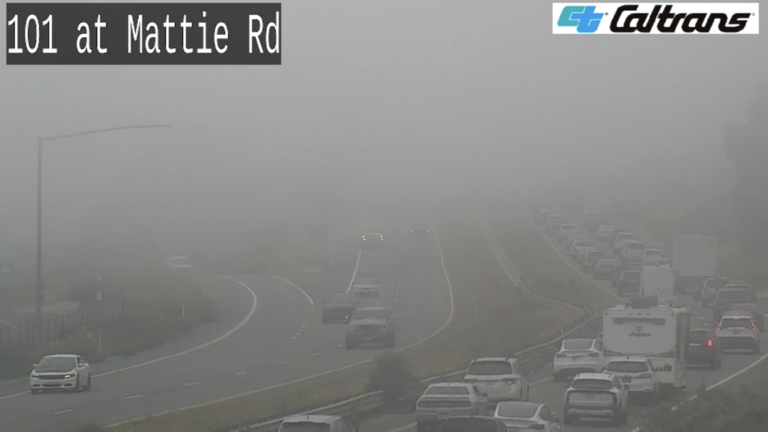 Motorcycle crash slows Highway 101 traffic in SLO County amid heavy fog