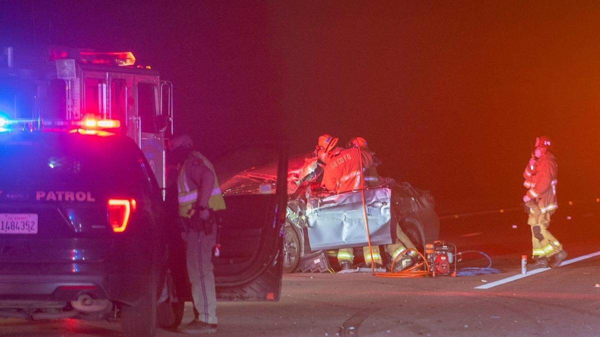 The California Highway Patrol is investigating two fatal crashes that killed four people west of Goleta early Wednesday morning. A Solvang man was killed in a two-vehicle crash on northbound Highway 101 near the Winchester Canyon Road exit.