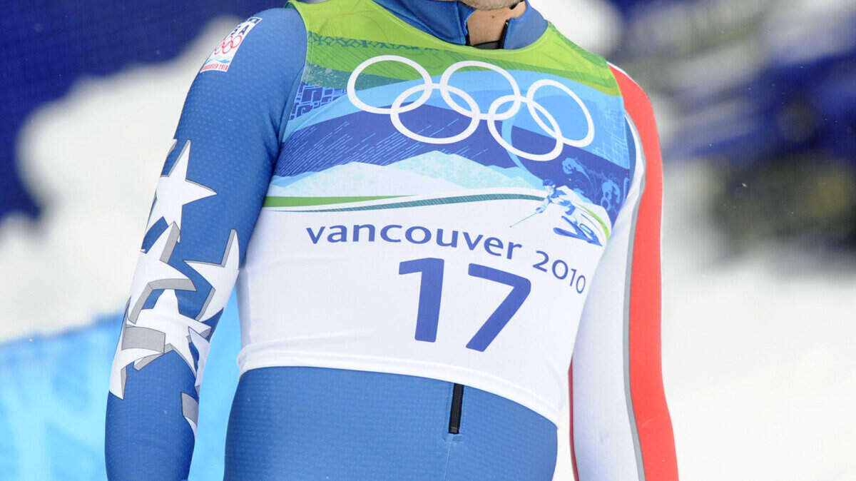 USA's Bode Miller chews on his mouthpiece after missing a gate Saturday during the men's slalom race. (Wally Skalij/Los Angeles Times/MCT)