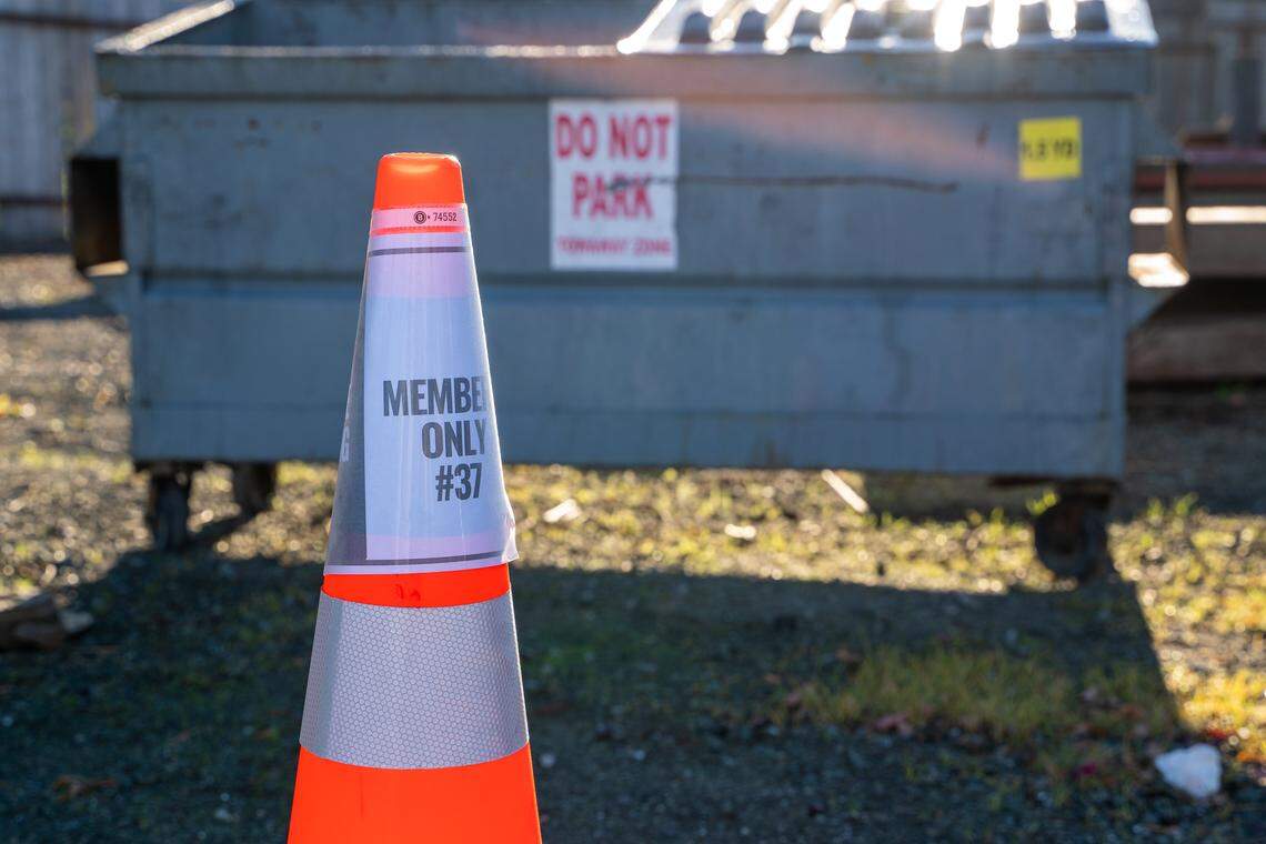 CAPSLO's new safe parking program guarantees members a spot at a rotating set of safe parking sites across San Luis Obispo including Journey Church, pictured here on Friday, Jan. 16, 2026. The program hosts 12 people and their vehicles between 7 a.m. and 7 p.m. at 40 Prado Homeless Services Center and 12 more at a monthly rotating site.