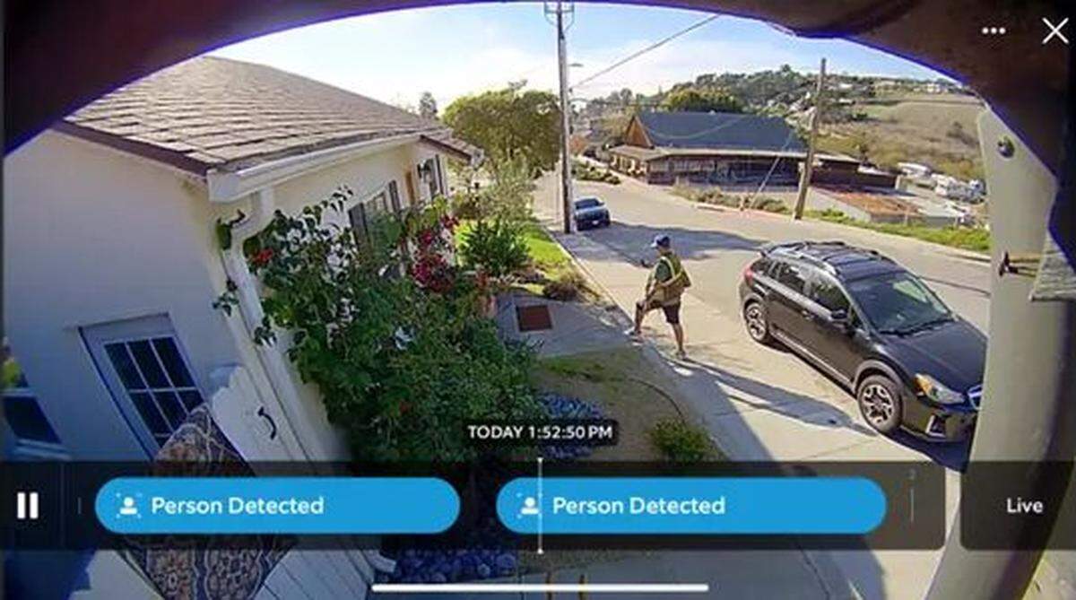 Arroyo Grande resident Sheryl Miles said her packages containing Christmas gifts were stolen from her front porch by a man posing as a UPS employee on Friday, Dec. 20, 2024.