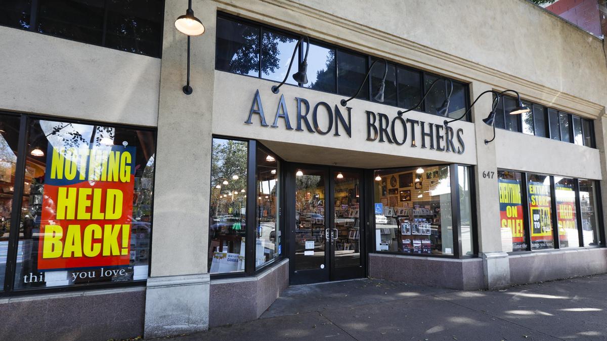 Craft retailer Michaels is closing 94 of its Aaron Brothers framing stores, including the location in San Luis Obispo. The Aaron Brothers brand will instead be folded into Michael's locations as a "store-within-a-store" concept.